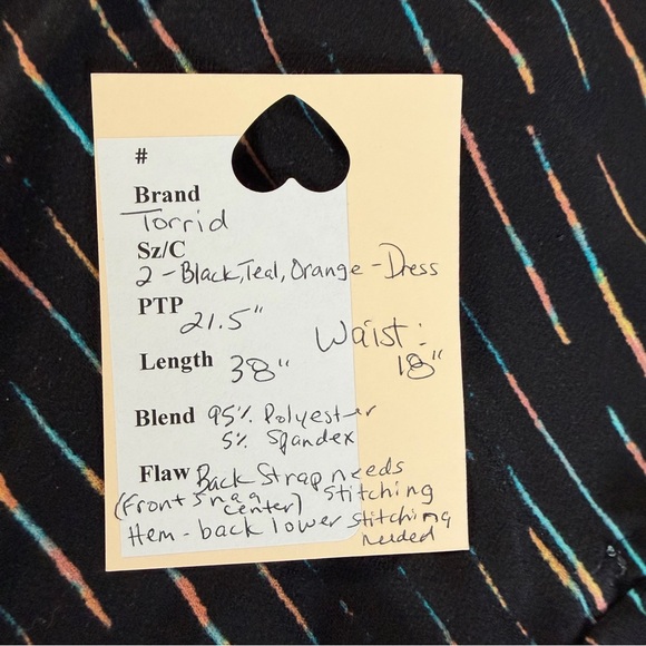 Torrid Black Midi Dress with Stripes - Picture 11 of 11